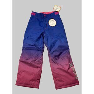 NWT Hurley Snow Ski Pants Youth Girls Size 6x E-Z Grow Ombre